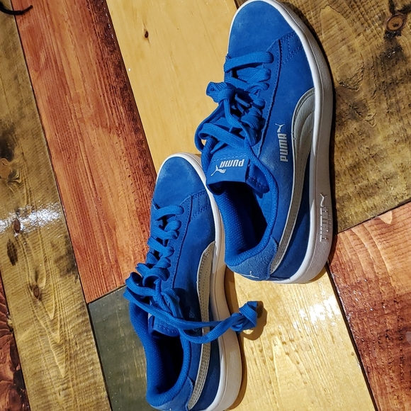 puma shoes blue colour